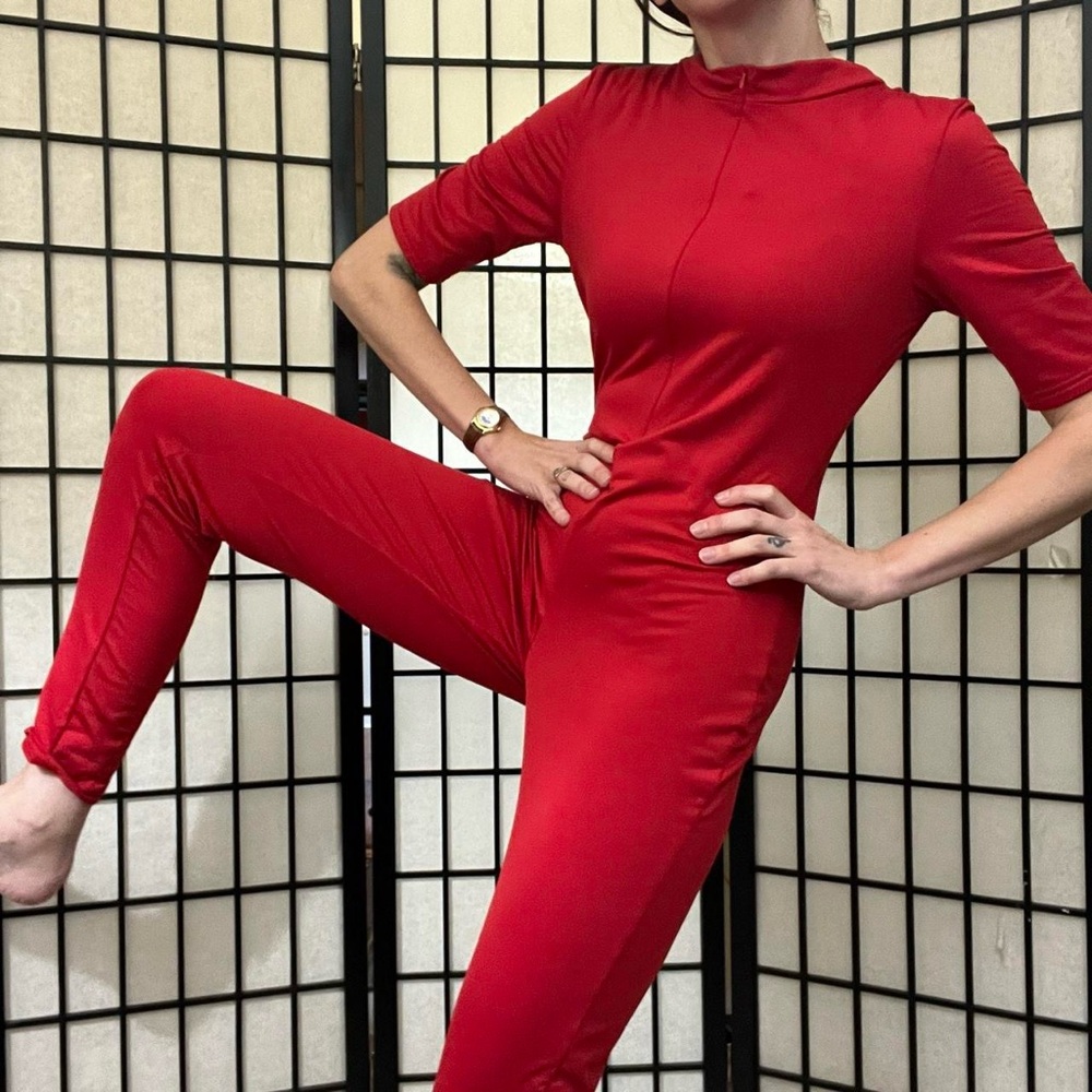 Red Women's Jumpsuit Size‎ S/M